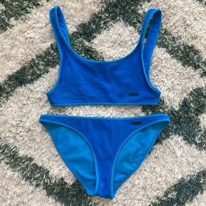 Triangl Blue Ribbed Bikini